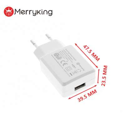 5w usb wall charger 5v 1a white EU plug with CE GS approval